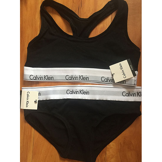 Conjunto Sujetador y Slip Calvin Klein Mujer Blanco